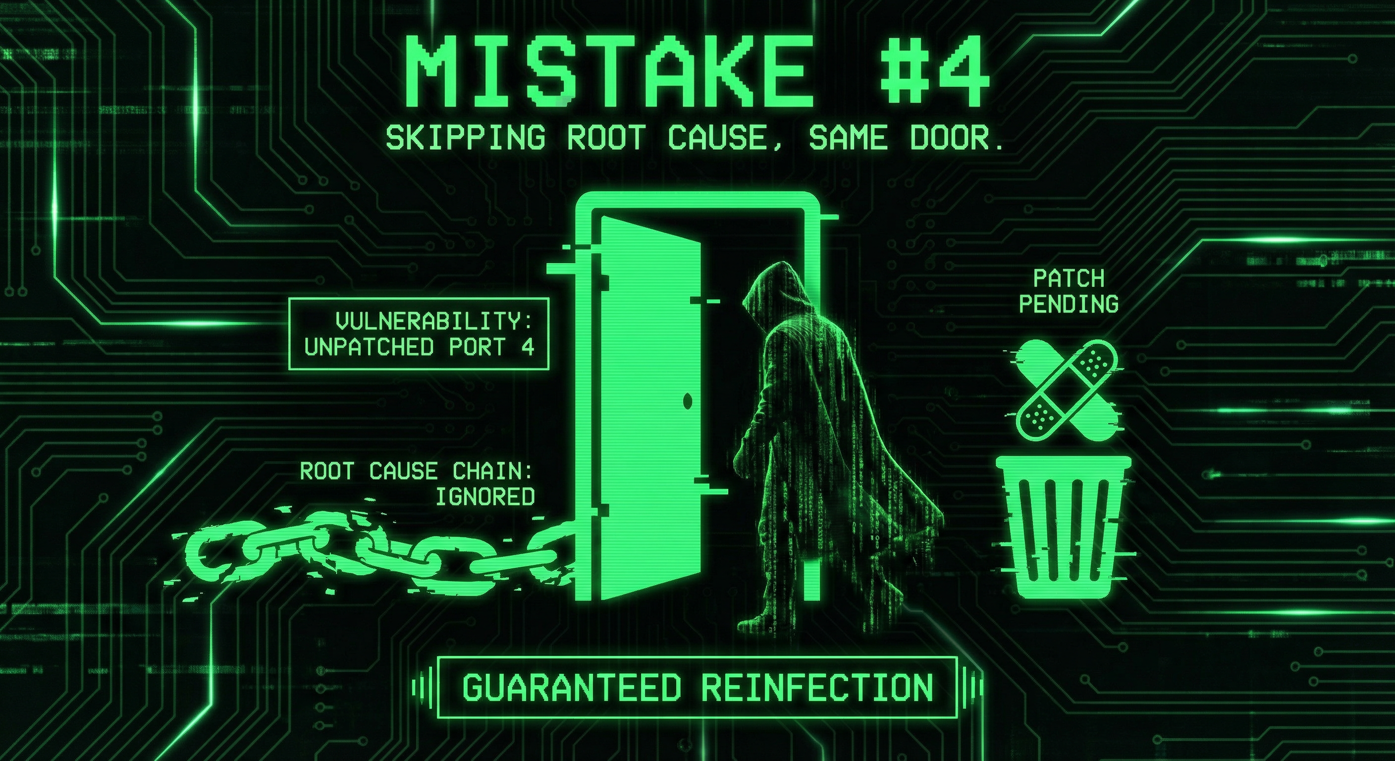 Mistake 4: Skipping the root cause guarantees another hack through the same door