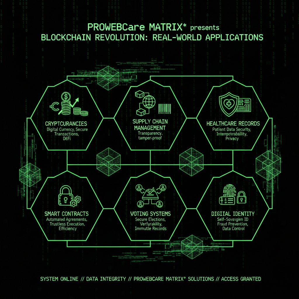 Real-World Applications of Blockchain Technology - Cryptocurrencies, Supply Chain, Healthcare, and More