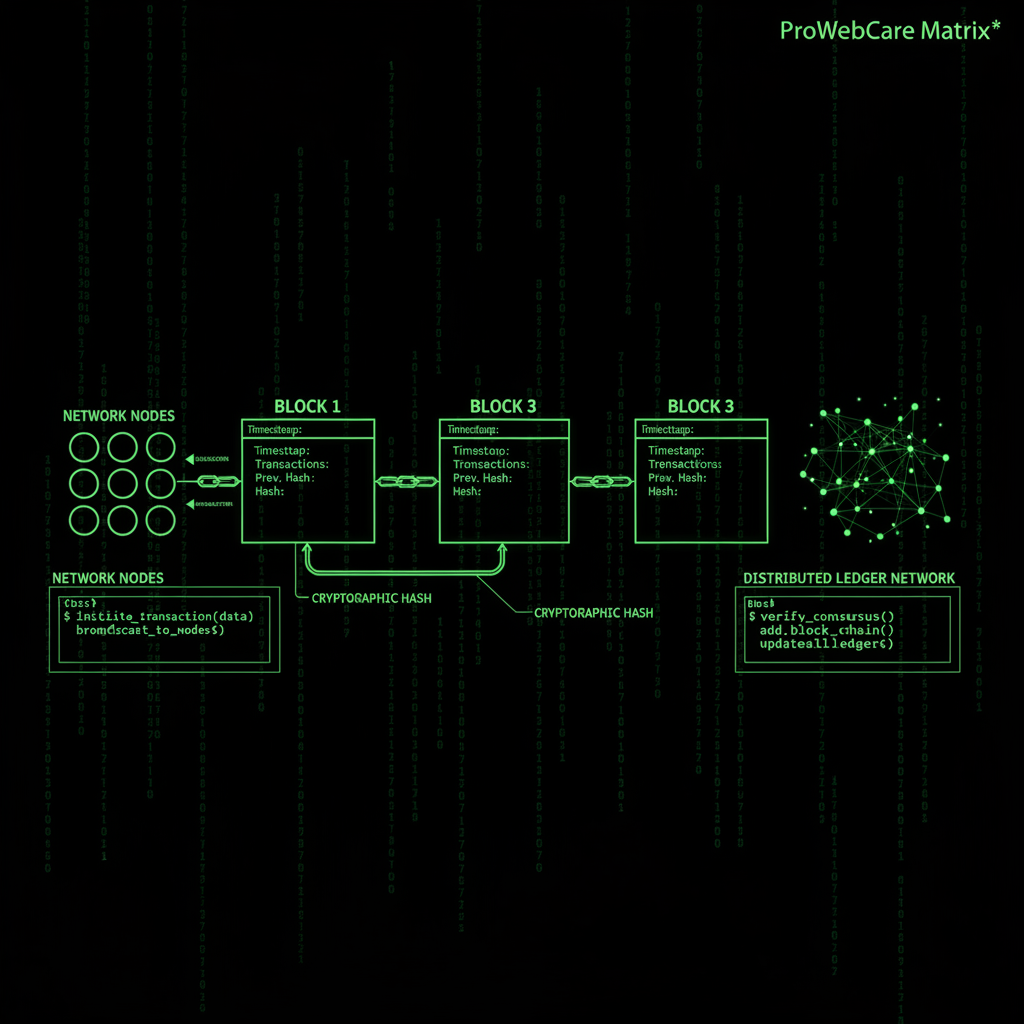 How Blockchain Technology Works - Visual Diagram