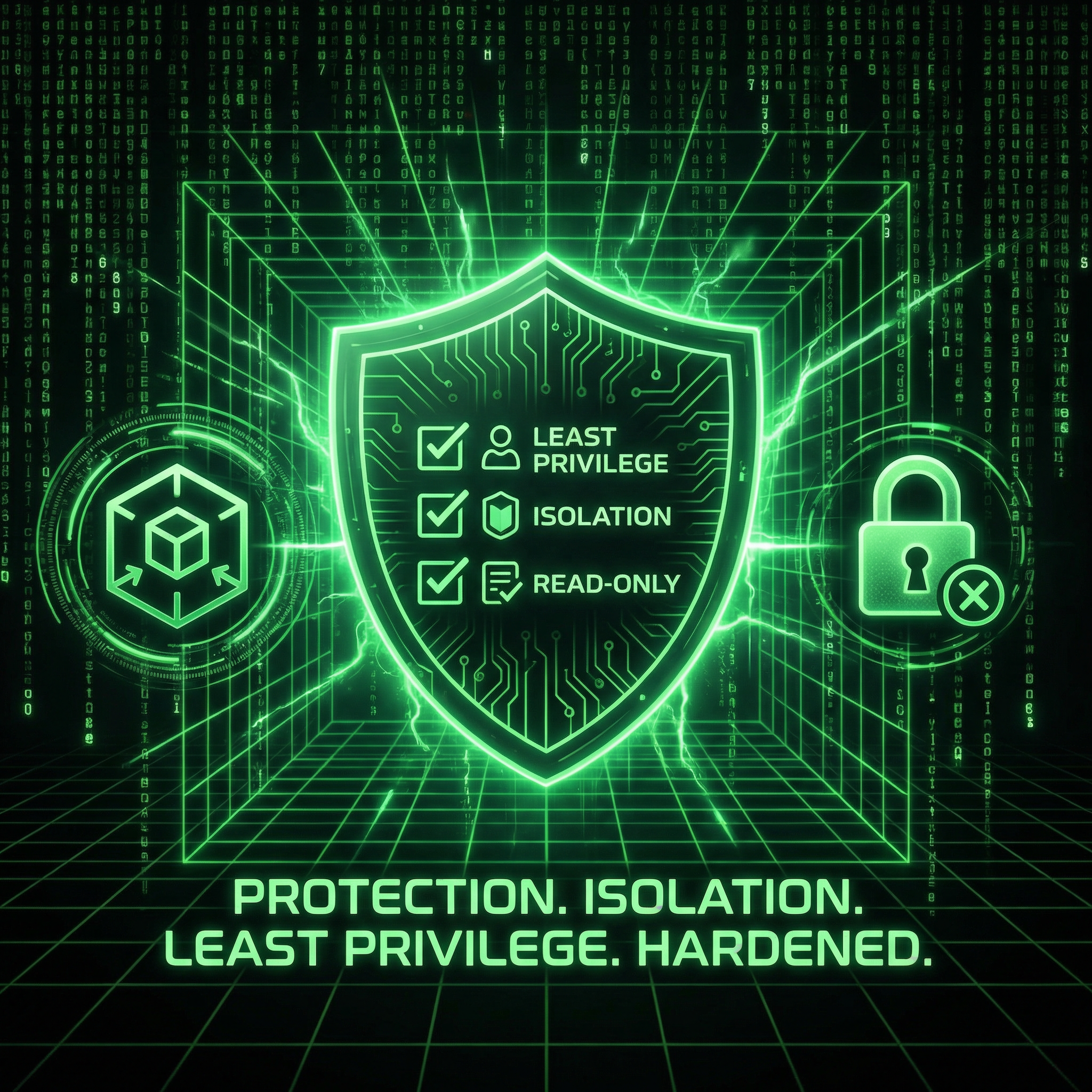 Hardening Clawdbot/Moltbot: minimal permissions, isolated environment, read-only access