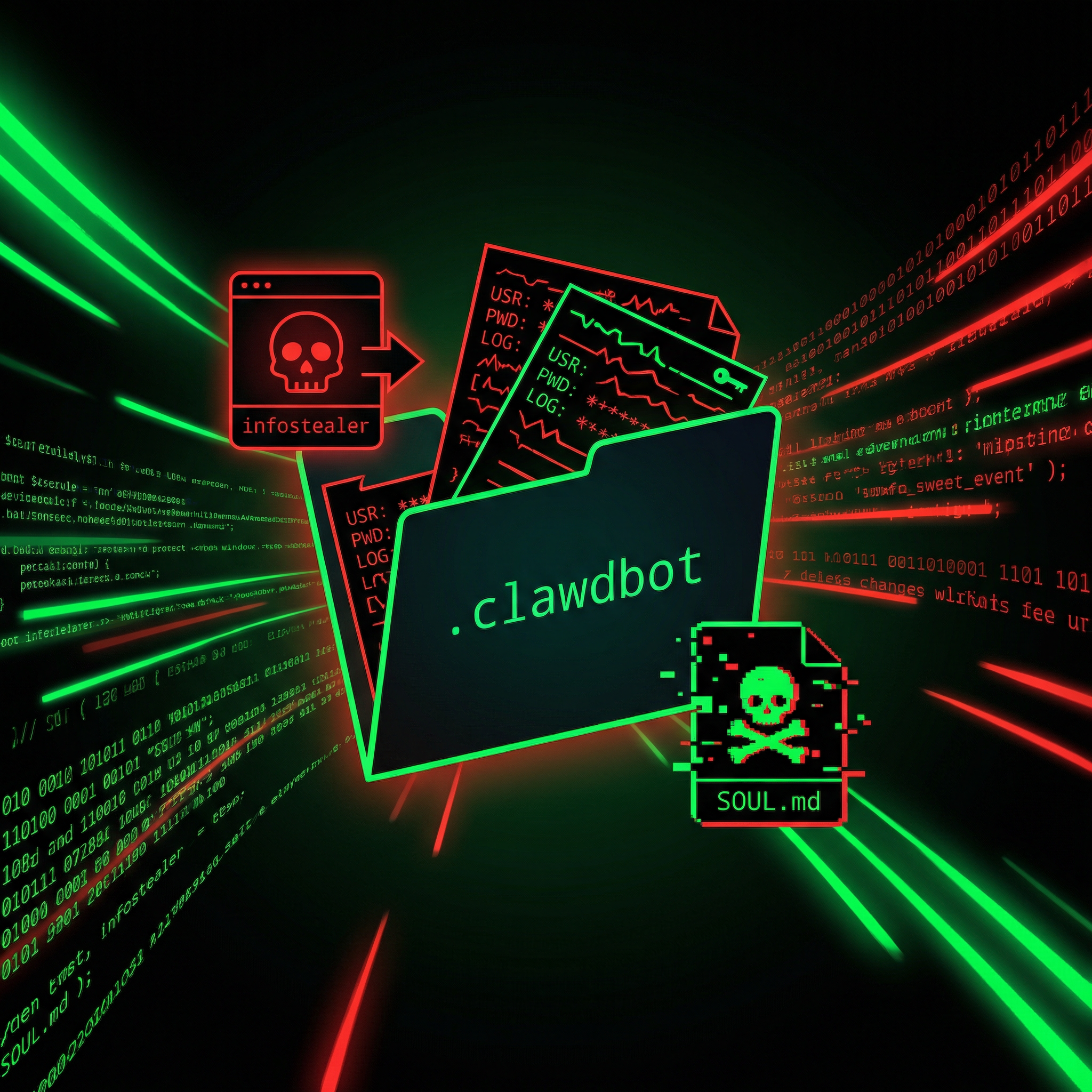 Plaintext storage, infostealers targeting .clawdbot, and SOUL.md memory poisoning