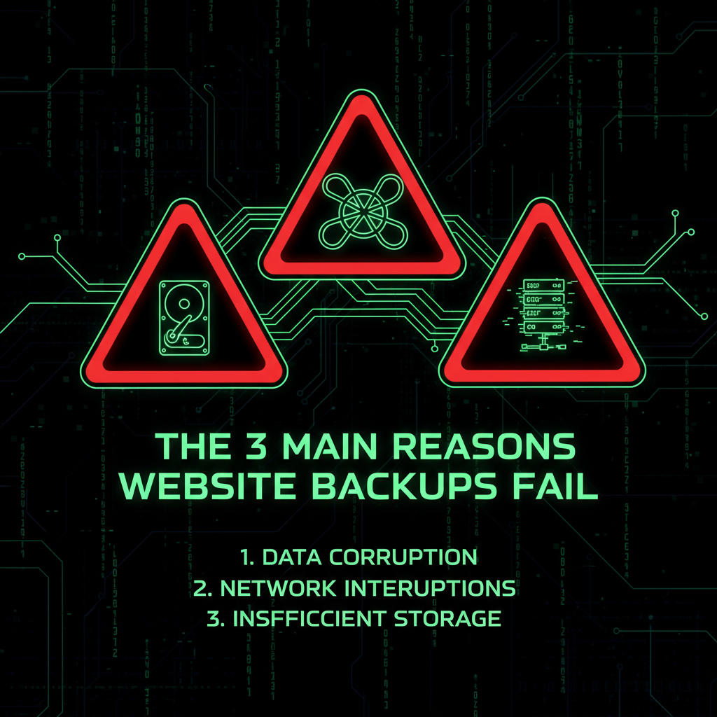The 3 Main Reasons Website Backups Fail