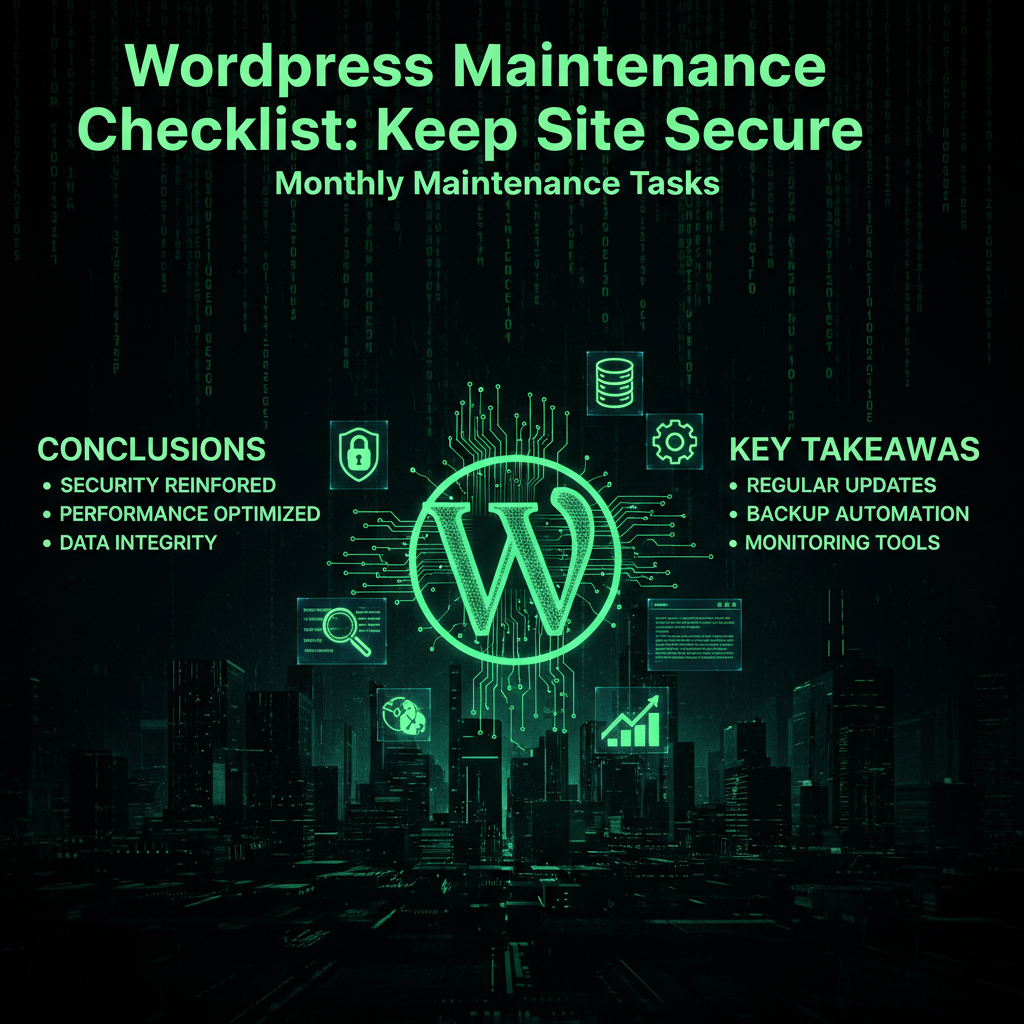 Monthly Maintenance Tasks