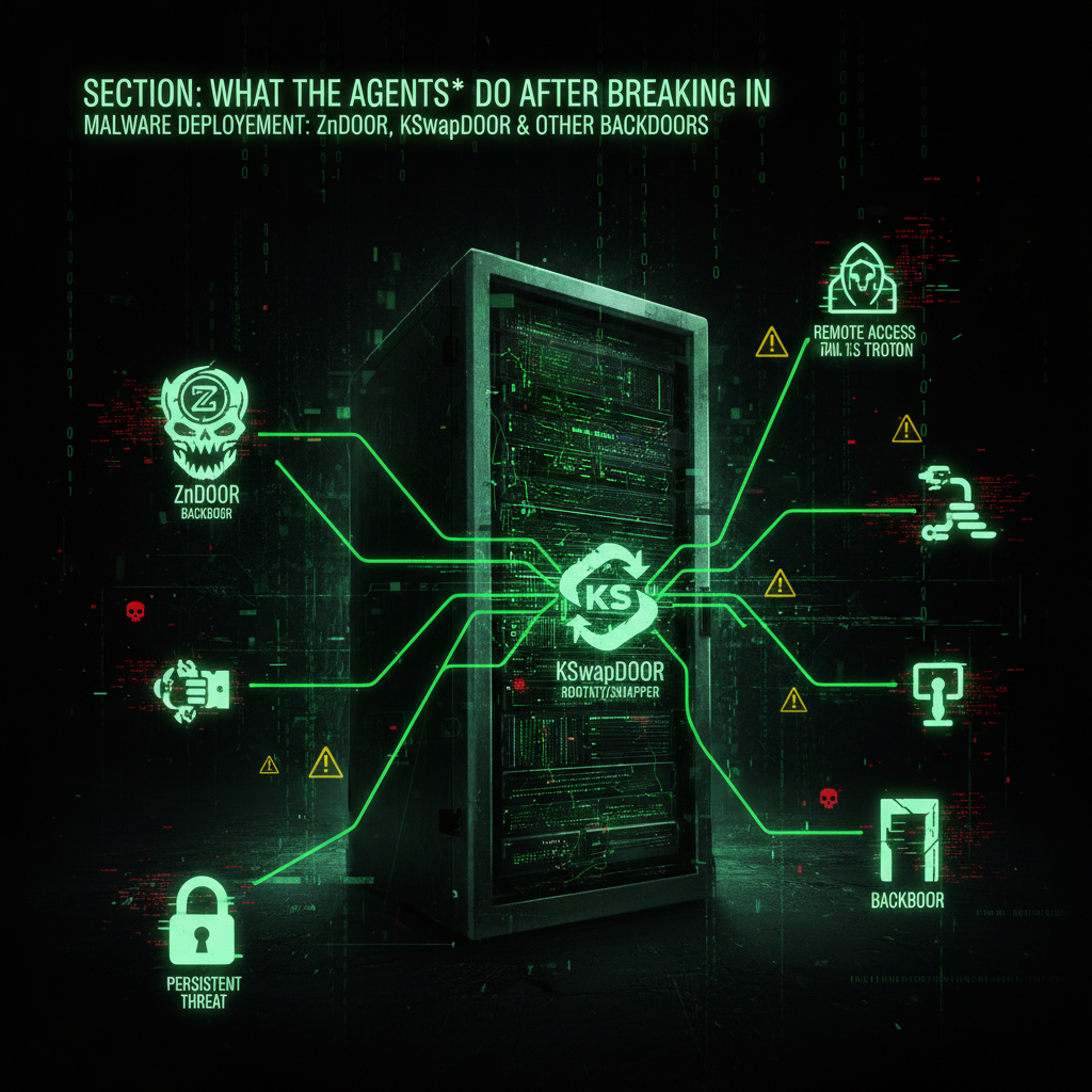 What the Agents* Do After Breaking In