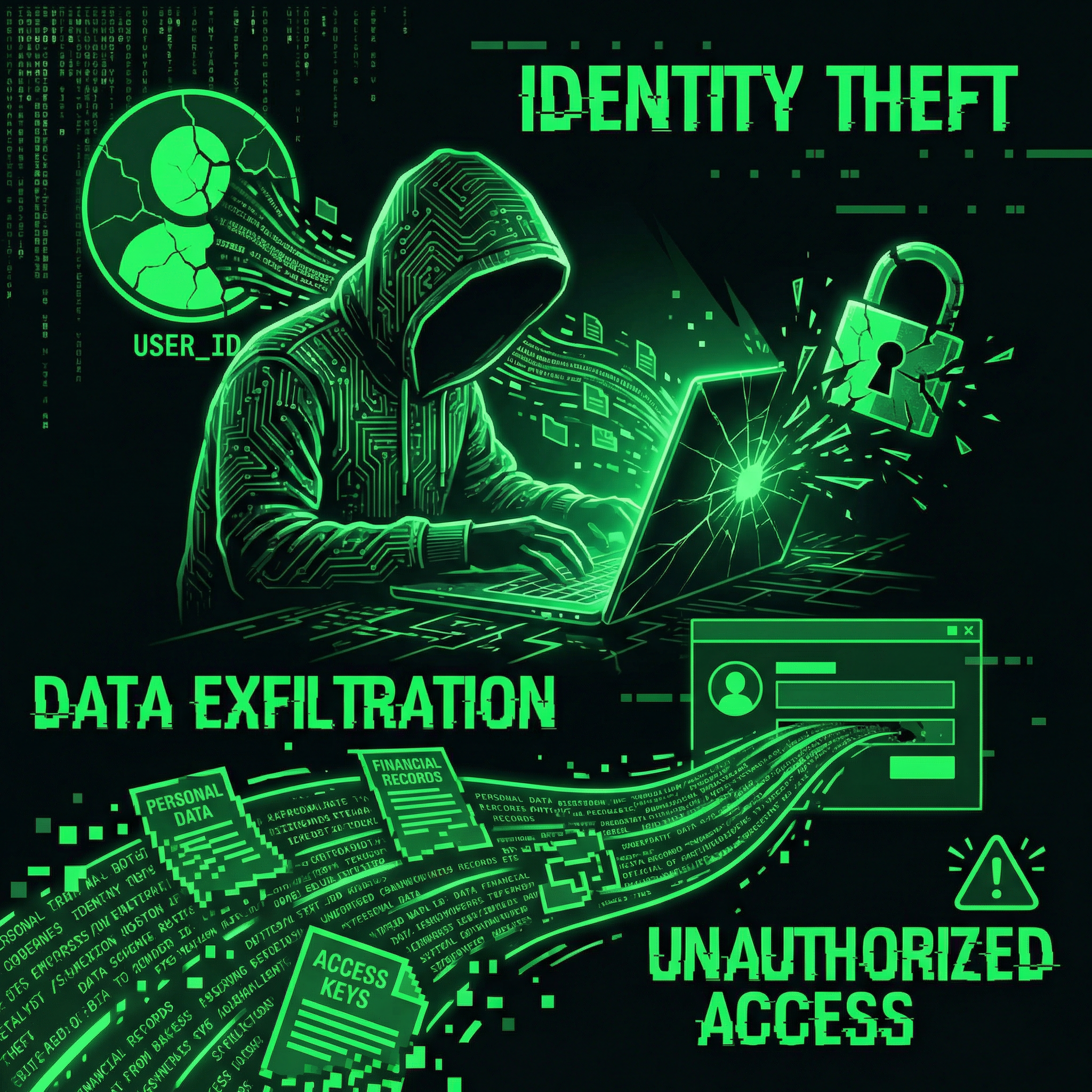 Session spoofing consequences: identity theft, access all user data, perform actions as that user