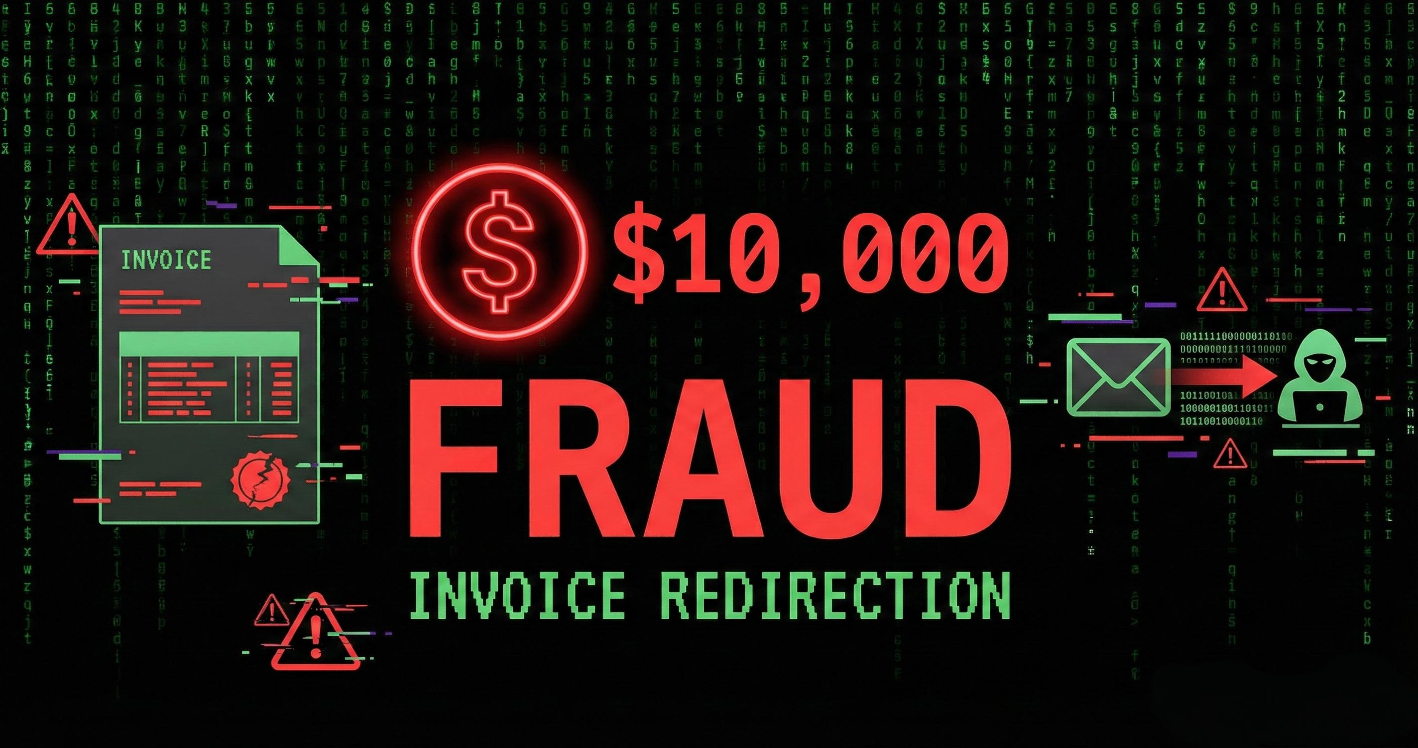 Invoice Redirection Fraud $10,000 Email Fraud: Invoice Redirection Scam
