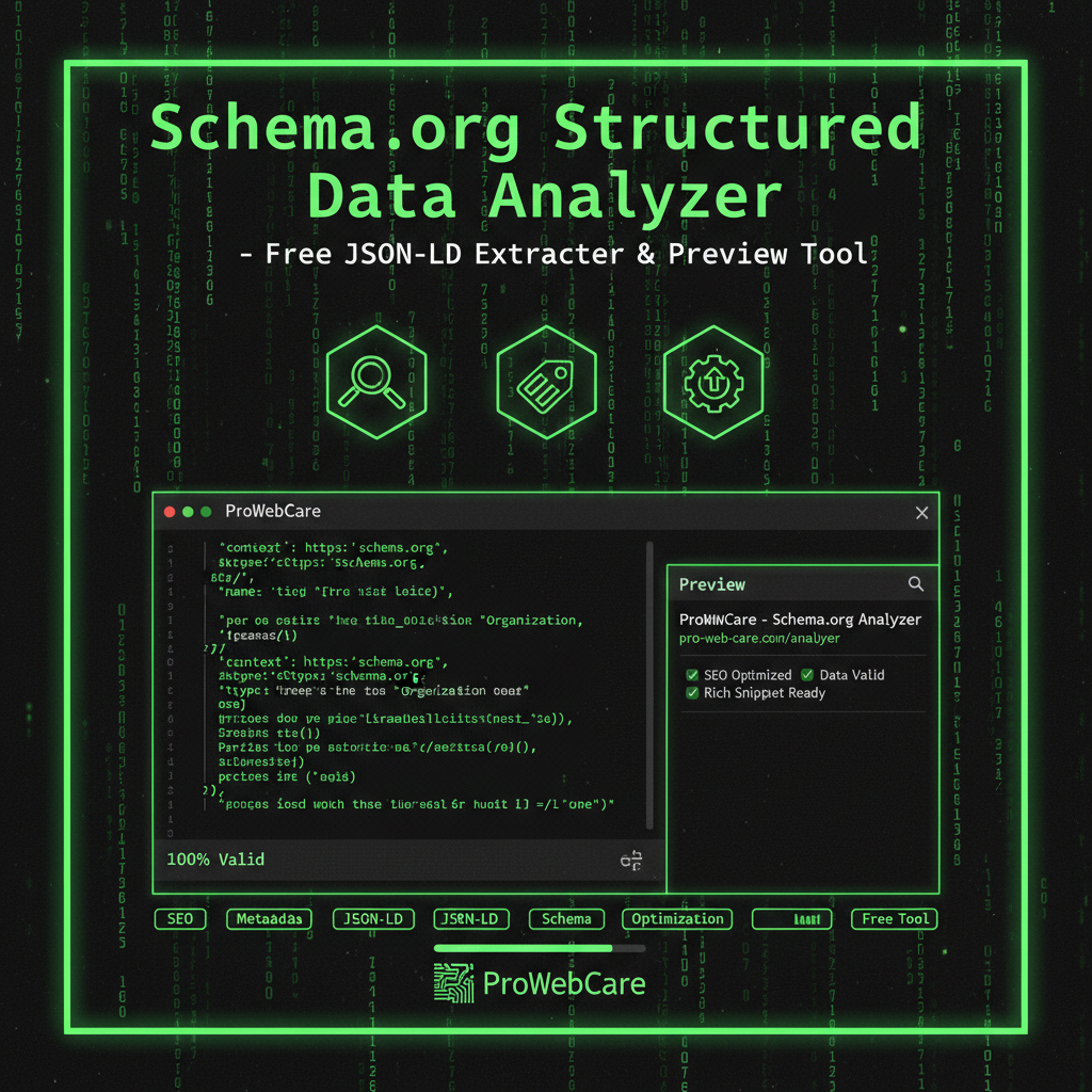 Schema.org Structured Data Analyzer - Free JSON-LD Extractor & Preview ...
