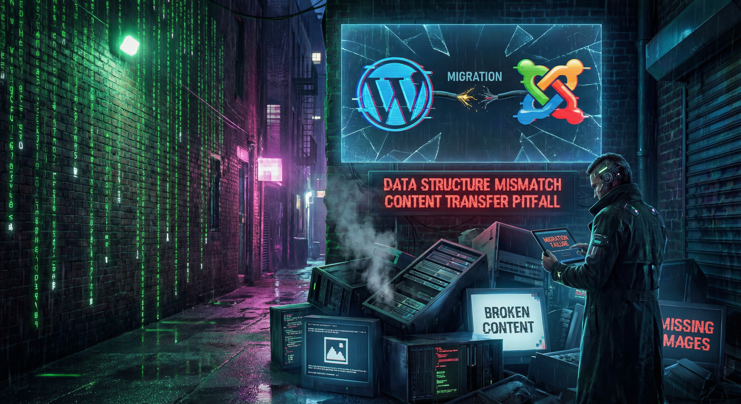 Pitfall 3: WordPress and Joomla store content differently—naive transfer drops data